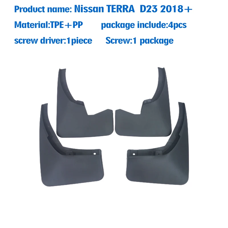 for nissan terra d23 mudguard fender mud flaps guards splash mudflaps car front rear 4pcs for nissan terra d23 mudguard fender mud flaps guards splash mudflaps car front rear 4pcs