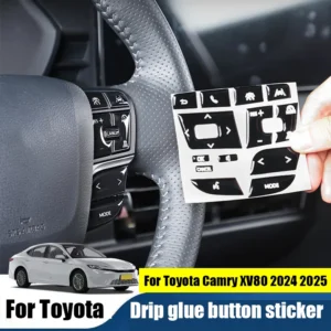 for toyota camry xv80 2024 2025 car interior button drip protection sticker steering wheel button protection sticker