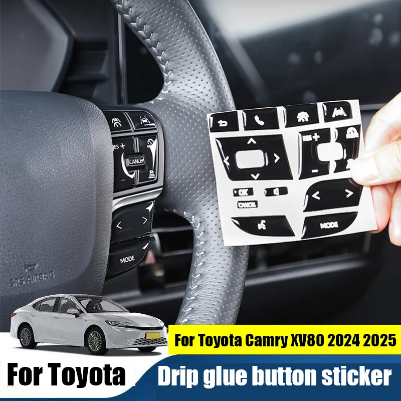 for toyota camry xv80 2024 2025 car interior button drip protection sticker steering wheel button protection sticker for toyota camry xv80 2024 2025 car interior button drip protection sticker steering wheel button protection sticker