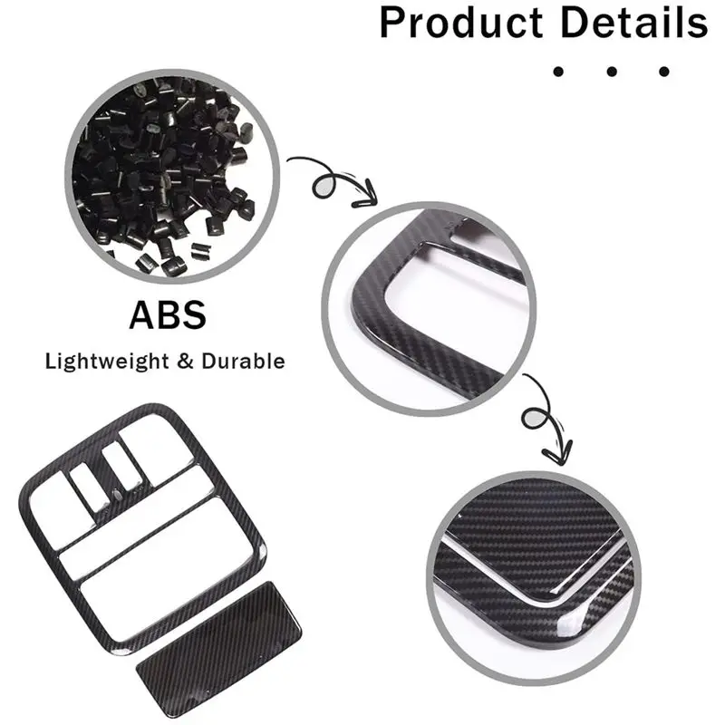 steady front reading light panel cover trim kit for honda pilot 2019 2022 abs carbon fiber steady front reading light panel cover trim kit for honda pilot 2019 2022 abs carbon fiber