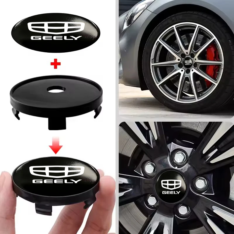for geely 4pcs car wheel center hub cap 60mm universal anti scratch hub protector tugella atlas pro coolray geometry c emgrand for geely 4pcs car wheel center hub cap 60mm universal anti scratch hub protector tugella atlas pro coolray geometry c emgrand