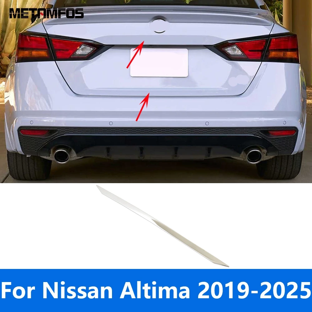 for nissan altima 2019 2022 2023 2024 2025 stainless steel rear trunk lid tailgate door boot cover trim accessories car styling for nissan altima 2019 2022 2023 2024 2025 stainless steel rear trunk lid tailgate door boot cover trim accessories car styling