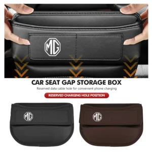 leather car seat gap filler console side crevice storage box for mg rx5 rx8 350 550 6 3 5 7 zr zs hs gs gt hector