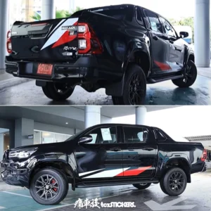 new car sticker for toyota hilux revo gr 2021 tailbox modification customized fashion and sports vinyl decal accessories