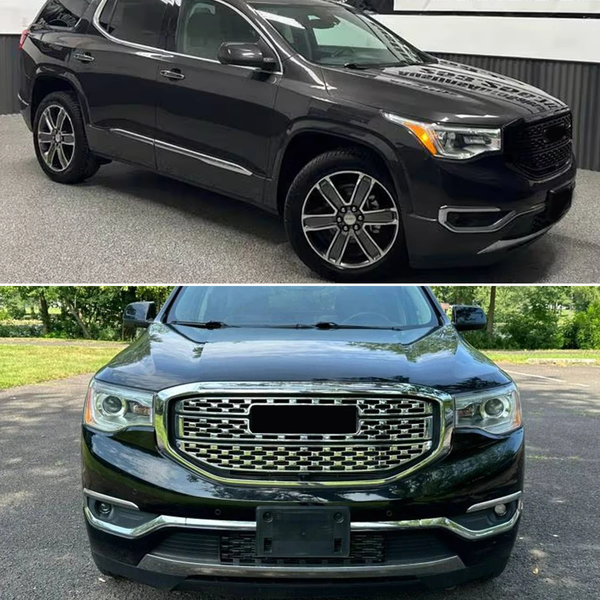 magickit gloss black front bumper upper grille for 2017 2018 2019 gmc acadia denali radiator center grill mesh 84378394 magickit gloss black front bumper upper grille for 2017 2018 2019 gmc acadia denali radiator center grill mesh 84378394