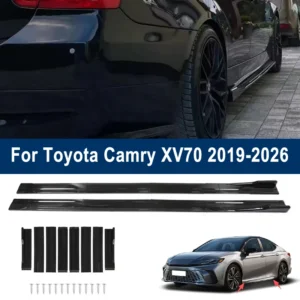 for toyota camry xv70 2019 2026 car side skirt splitters extended side spoiler sport body kit bumper lip modified parts 8pcs
