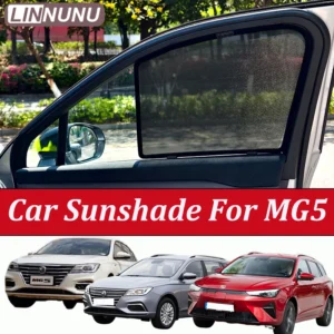 linnunu for mg5 2019 2026 mg5 ev ep22 magnetic car sunshade window mesh curtain interior summer privacy uv protection accessorie