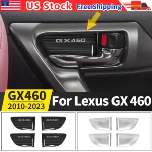 stainless steel door handle panel for lexus gx460 gx 460 2023 2010 2022 2021 2020 2019 2018 2017 interior decoration accessories