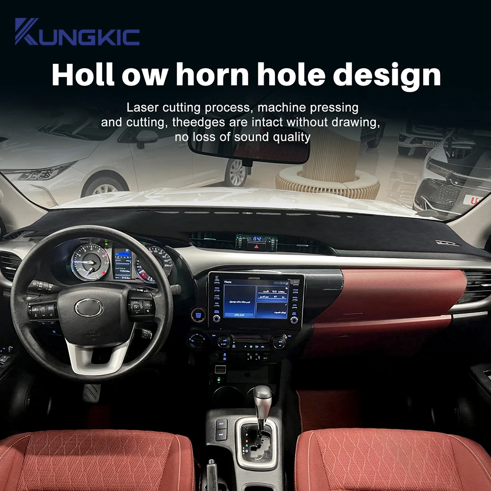 for toyota hilux 2015 2016 2017 2018 2019 2020 2024 car dashboard cover premium flannel mat avoid light pad anti uv case carpet for toyota hilux 2015 2016 2017 2018 2019 2020 2024 car dashboard cover premium flannel mat avoid light pad anti uv case carpet