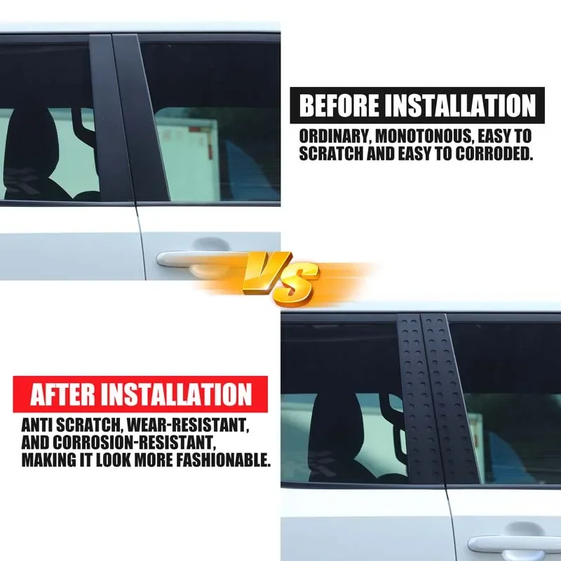 aluminum alloy for toyota land cruiser prado 250 lc250 2024+ car mid column rear window honeycomb board sticker car accessories aluminum alloy for toyota land cruiser prado 250 lc250 2024+ car mid column rear window honeycomb board sticker car accessories
