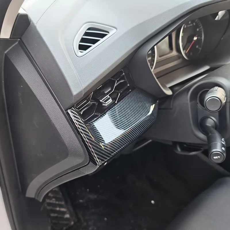 for mg mg5 2021 2022 2023 2024 car interior modification, central control decorative strip, carbon fiber abs decorative frame for mg mg5 2021 2022 2023 2024 car interior modification, central control decorative strip, carbon fiber abs decorative frame