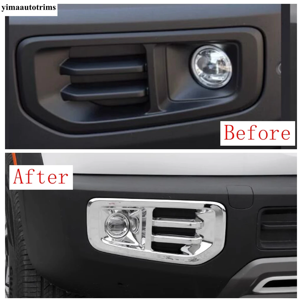 for haval dargo 2021 2022 front rear fog lights lamps eyebrow frame cover trim abs chrome / carbon fiber exterior for haval dargo 2021 2022 front rear fog lights lamps eyebrow frame cover trim abs chrome / carbon fiber exterior