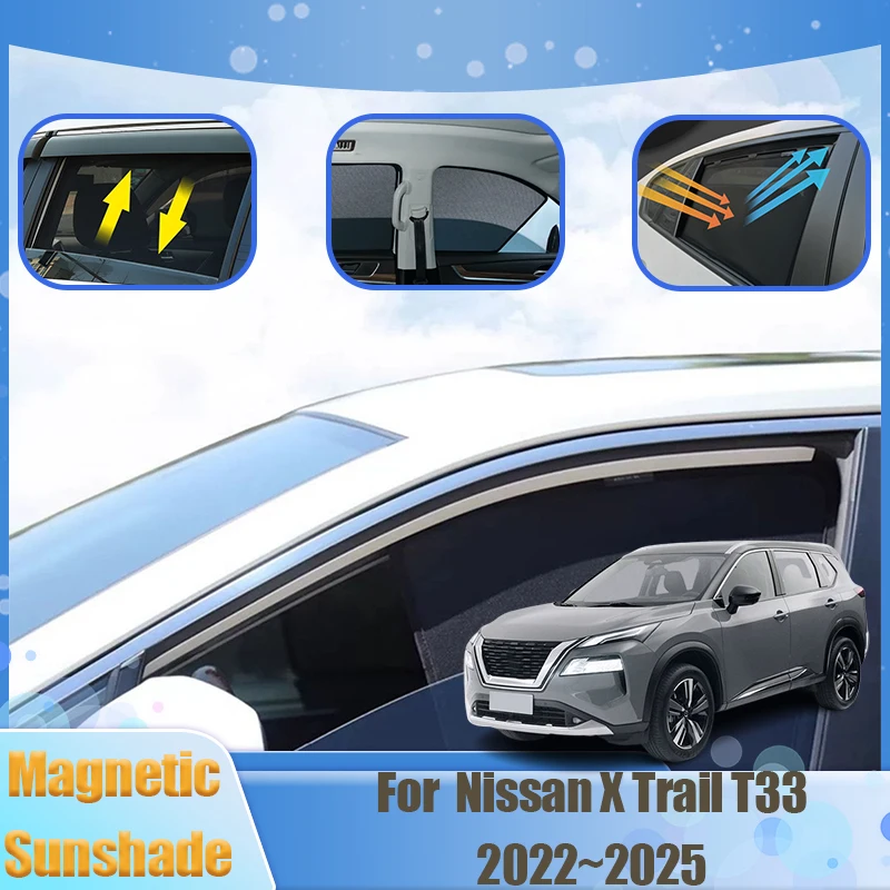 for nissan x trail t33 accessories rogue e power 2022 2023 2024 2025 magneticsunshade sun visors blocks uv rays car accessories for nissan x trail t33 accessories rogue e power 2022 2023 2024 2025 magneticsunshade sun visors blocks uv rays car accessories