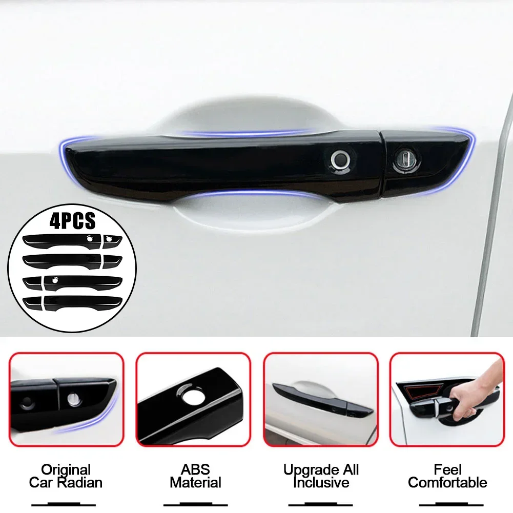 carbon fiber style black for honda civic 10th gen 2016 2021 car exterior door handle moulding cover trim keyless entry decor carbon fiber style black for honda civic 10th gen 2016 2021 car exterior door handle moulding cover trim keyless entry decor