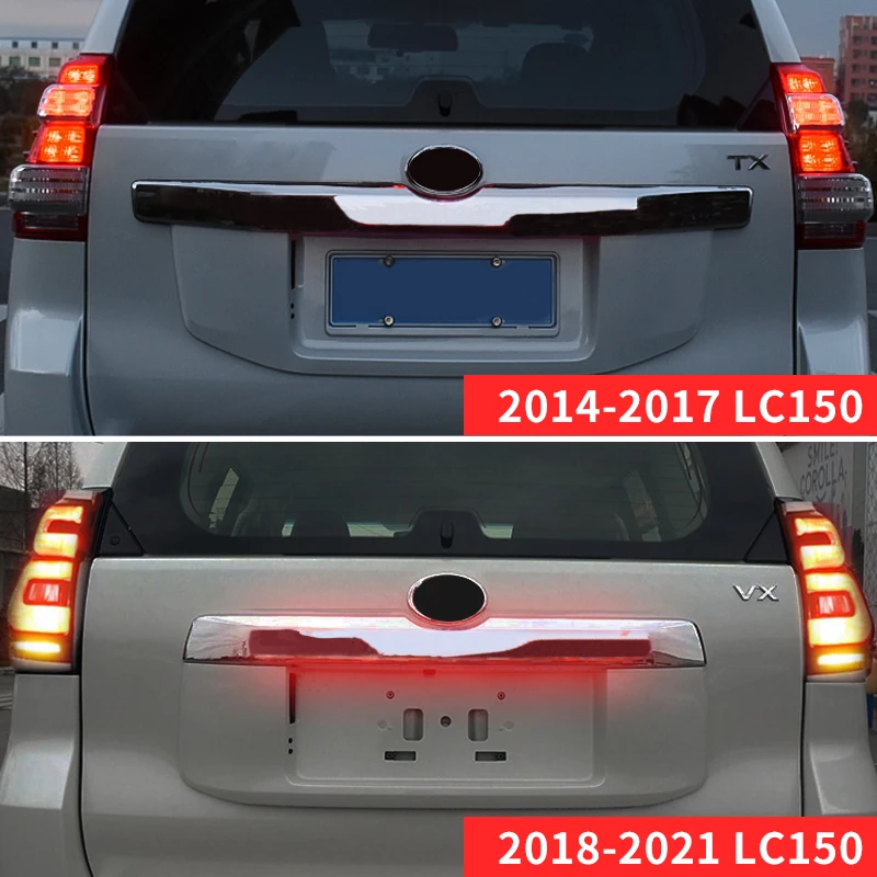 2014 2022 for toyota land cruiser prado 150 lc150 tailgate chrome decorative led light brake warning lamp external 2014 2022 for toyota land cruiser prado 150 lc150 tailgate chrome decorative led light brake warning lamp external