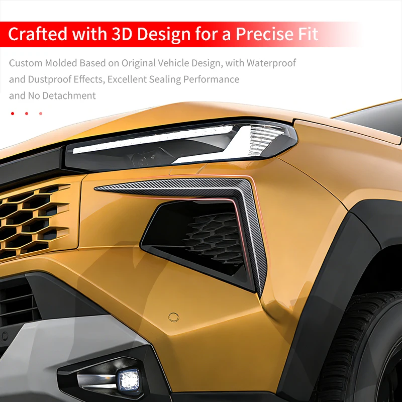 for 2026 toyota hilux hilux pickup truck front fog light upper trim strip abs decorative modification exterior decoration automo for 2026 toyota hilux hilux pickup truck front fog light upper trim strip abs decorative modification exterior decoration automo