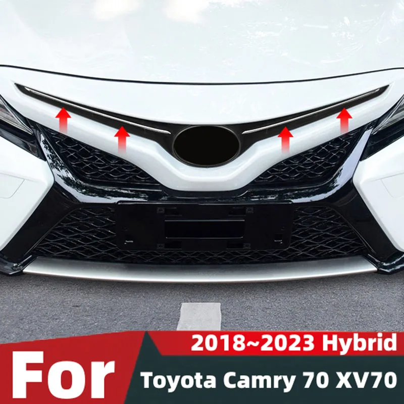 for toyota camry 70 xv70 2018~2023 hybrid car front bumper mesh center grille grill frame moulding strips decoration accessories for toyota camry 70 xv70 2018~2023 hybrid car front bumper mesh center grille grill frame moulding strips decoration accessories