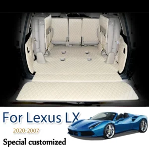 high quality! full set car trunk mats for lexus lx 570 7 seats 2020 2007 waterproof boot carpets cargo liner mats for lx570 2018