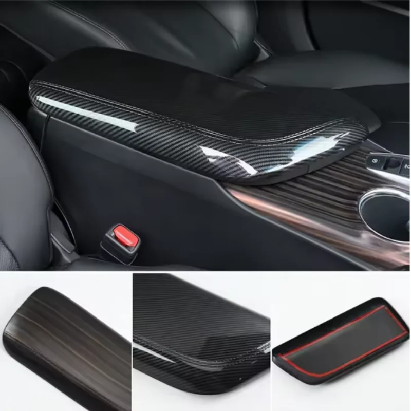 for toyota camry 70 xv70 2018 2023 abs car central armrest box cover case stickers decoration for toyota camry 70 xv70 2018 2023 abs car central armrest box cover case stickers decoration