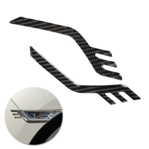 for honda civic 10th gen 2016 2017 2018 2019 carbon fiber car accessories front side eyelids headlights eyebrows bumper cover