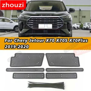 front grille insert net anti insect inner cover net stainless mesh car accessories for chery jetour x70 x70s x70m plus 2019 2021