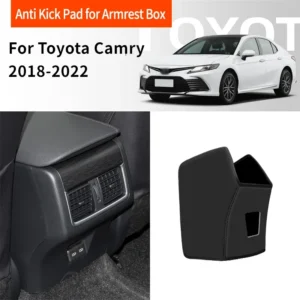 for toyota camry xv40 xv50 xv70 2018 2022 armrest box anti kick mat rear anti kick pad protector decoration cover accessories