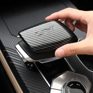 carbon fiber car gear shift knob post lever cover trims for changan uni k unik 2021 2022 2023 2024 accessories interior styling