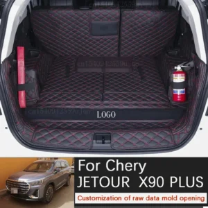 for jetour x90 plus full surround trunk mat jetour x90 plus lux seven seat car accessories trunk mat