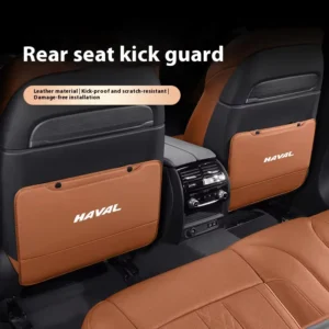 car seat anti kick pad for haval jolion h2 h3 h8 h4 h1 h7 h6 h9 dargo coupe f7x f7 c50 leather seat back storage protector cover