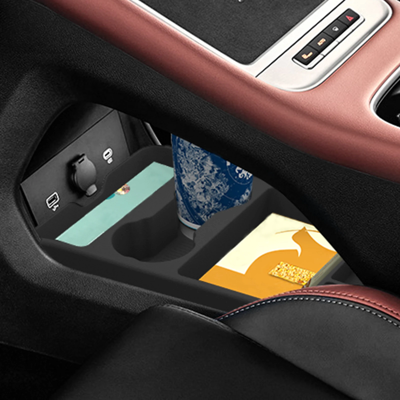 for geely coolray proton x50 2025 2026 center console armrest lower layer storage box tray organizer car interior for geely coolray proton x50 2025 2026 center console armrest lower layer storage box tray organizer car interior