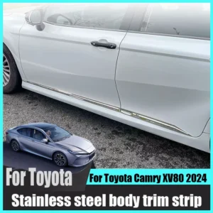 for toyota camry xv80 2024 2025 car door edge trim modification stainless steel body strip decorative protective accessories