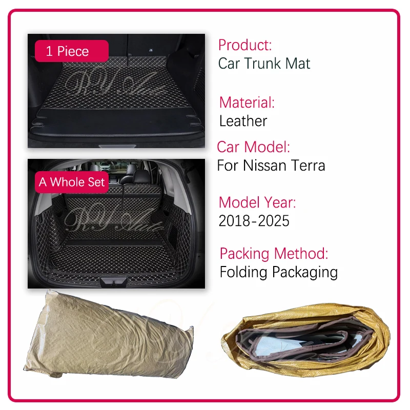 car trunk mats for dongfeng nissan terra x terra fengdu paladin wd23 2018~2025 anti dirty cargo rug storage pad auto car trunk mats for dongfeng nissan terra x terra fengdu paladin wd23 2018~2025 anti dirty cargo rug storage pad auto