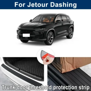 car trunk sill anti scratch guard strip for jetour dashing dasheng rear bumper rubber protector decorative cover sticker