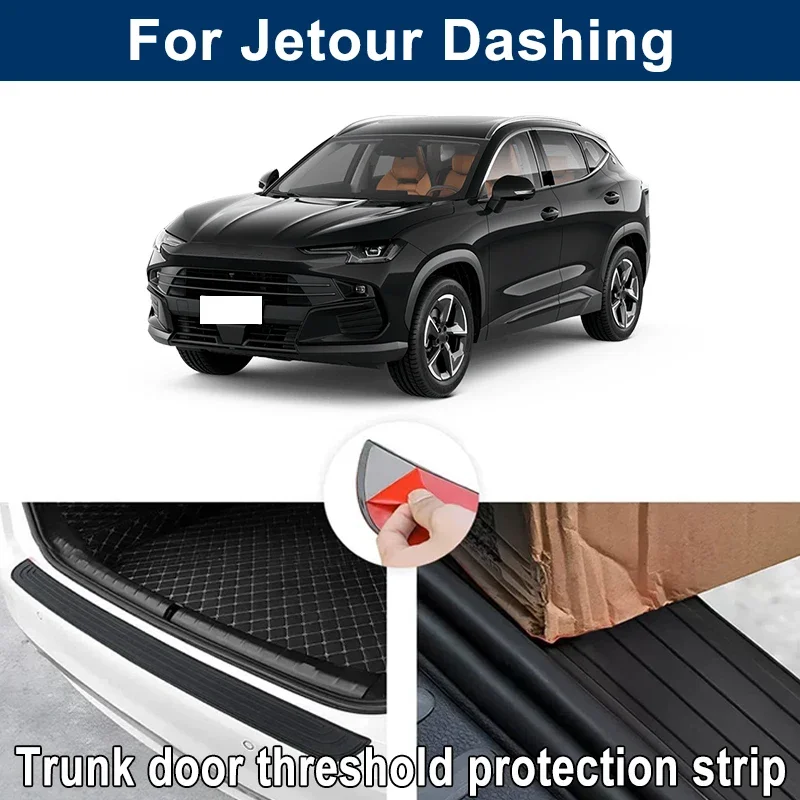 car trunk sill anti scratch guard strip for jetour dashing dasheng rear bumper rubber protector decorative cover sticker car trunk sill anti scratch guard strip for jetour dashing dasheng rear bumper rubber protector decorative cover sticker