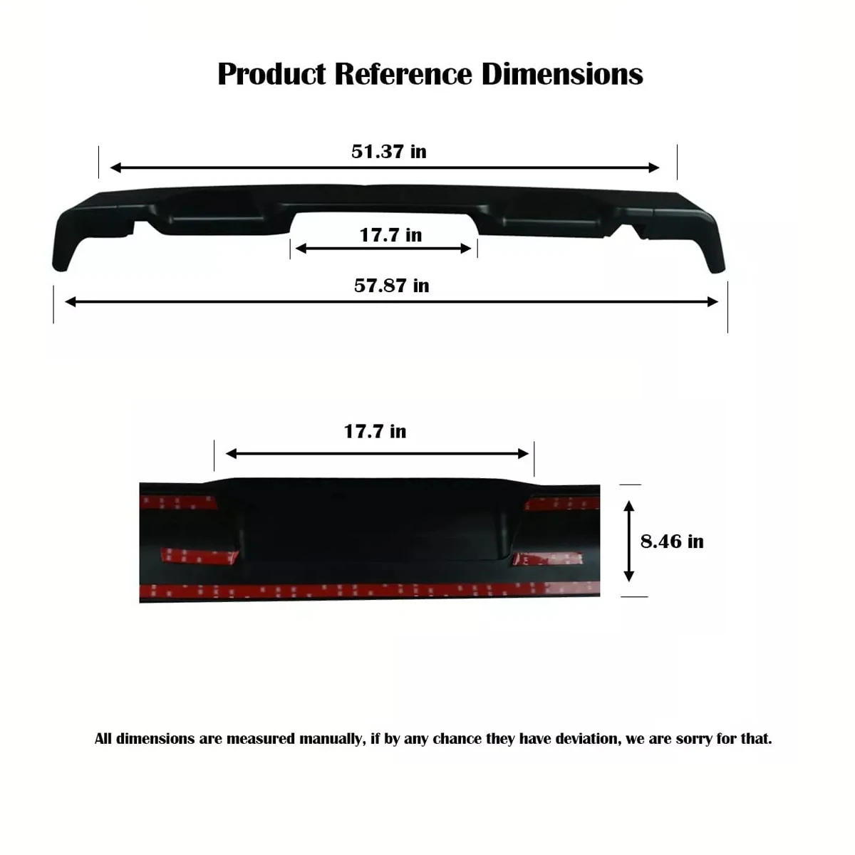 for 2013 2025 dodge ram 1500 matte style rear trunk lid spoiler wing car tailgate flap trim decklid lip body for 2013 2025 dodge ram 1500 matte style rear trunk lid spoiler wing car tailgate flap trim decklid lip body