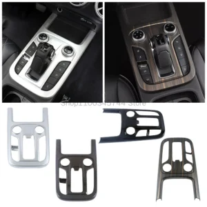 for gwm tank 300 2022 2023 gearbox gear shift panel frame cover trim interior accessories styling carbon black wood grain decor