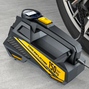 corded portable car air pump upgraded 12v 150psi electric tire inflator pump motorcycle bike ball led light car air compressor
