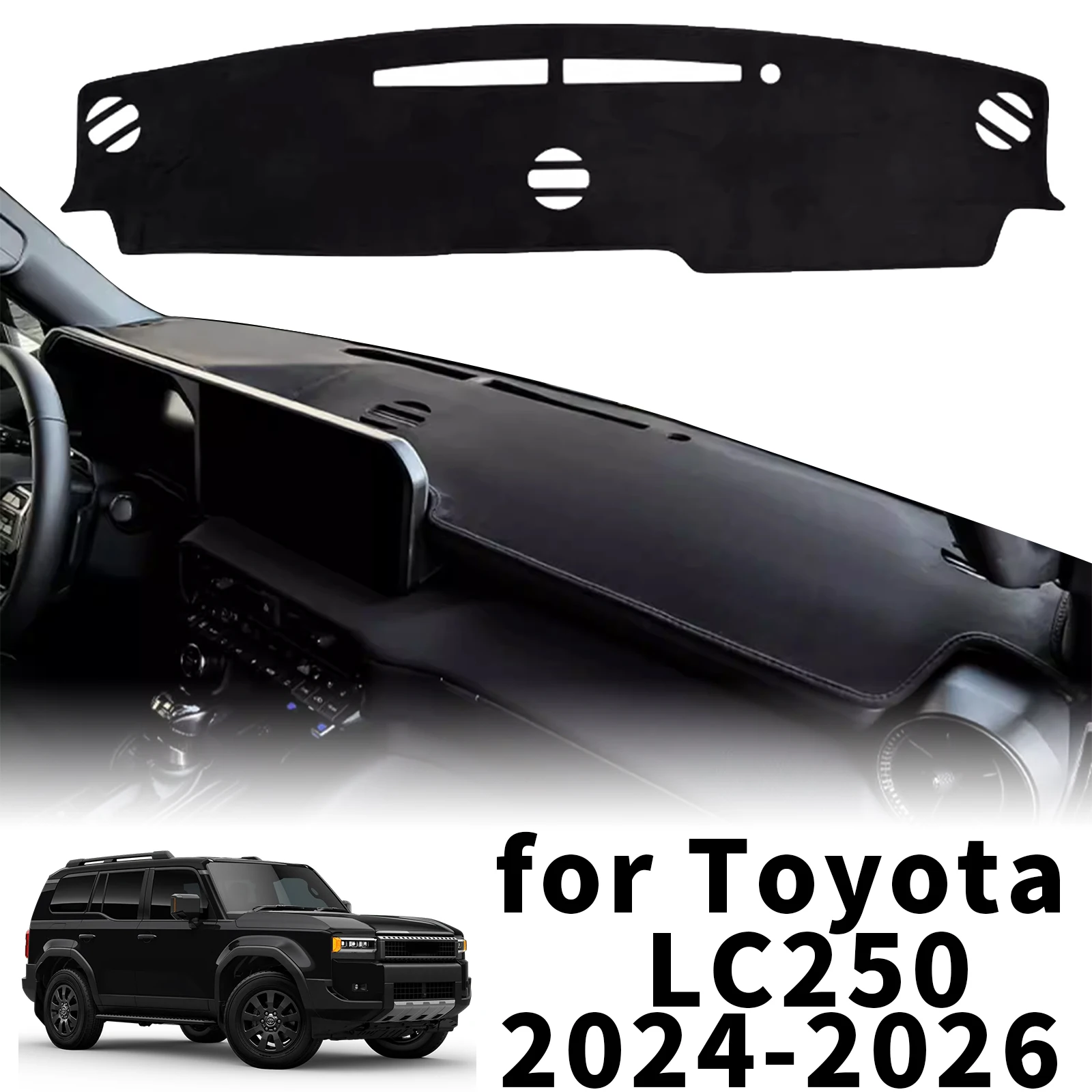 for toyota land cruiser prado lc250 2026 2024 lc 250 car leather dashmat sunshade dashmat dashboard cover pad protective carpet for toyota land cruiser prado lc250 2026 2024 lc 250 car leather dashmat sunshade dashmat dashboard cover pad protective carpet