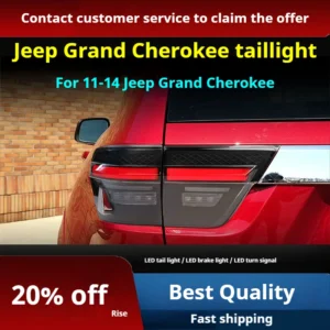 ft car lights for jeep grand cherokee led taillights 2011 2014 led tail lamp dynamic turn signal light car taillights assembly