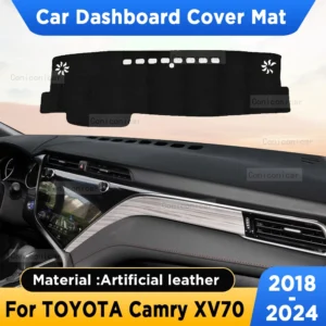 for toyota camry xv70 2018 2024 car dashboard cover mat sun shade pad artificial leather rug panel mat carpets accessories