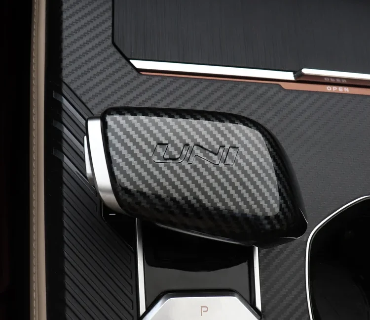 carbon fiber car gear shift knob post lever cover trims for changan uni k unik 2021 2022 2023 2024 accessories interior styling carbon fiber car gear shift knob post lever cover trims for changan uni k unik 2021 2022 2023 2024 accessories interior styling