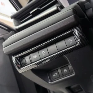 for toyota camry 9th 2024 2025 lhd abs carbon fiber car headlight adjustment switch control button cover trim accessories