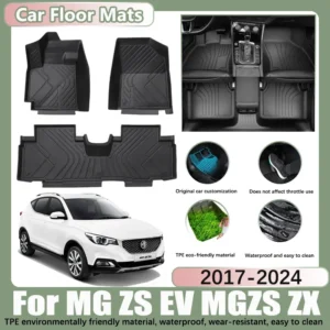 lhd car floor mats for mg zs ev 2017 2023 mgzs 2018 zs anti dirt tpe tray car waterproof foot pads custom liner mat accessories
