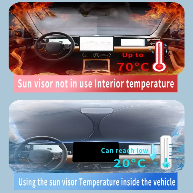 foldable car sun visor for mg zs zx 2024 2025 front windshield sunshade heat insulation summer cooling auto tools foldable car sun visor for mg zs zx 2024 2025 front windshield sunshade heat insulation summer cooling auto tools
