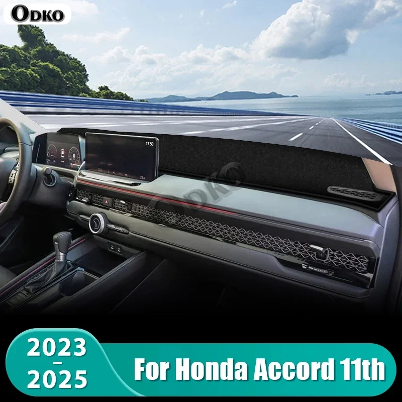for honda accord 11th 2023 2024 2025 accord 11 car dashboard mat sun shade instrument desk non slip cover accessories for honda accord 11th 2023 2024 2025 accord 11 car dashboard mat sun shade instrument desk non slip cover accessories