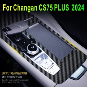 for changan cs75 plus 2024 interior central control panel door handle 3d carbon fiber stickers decals car styling accessorie