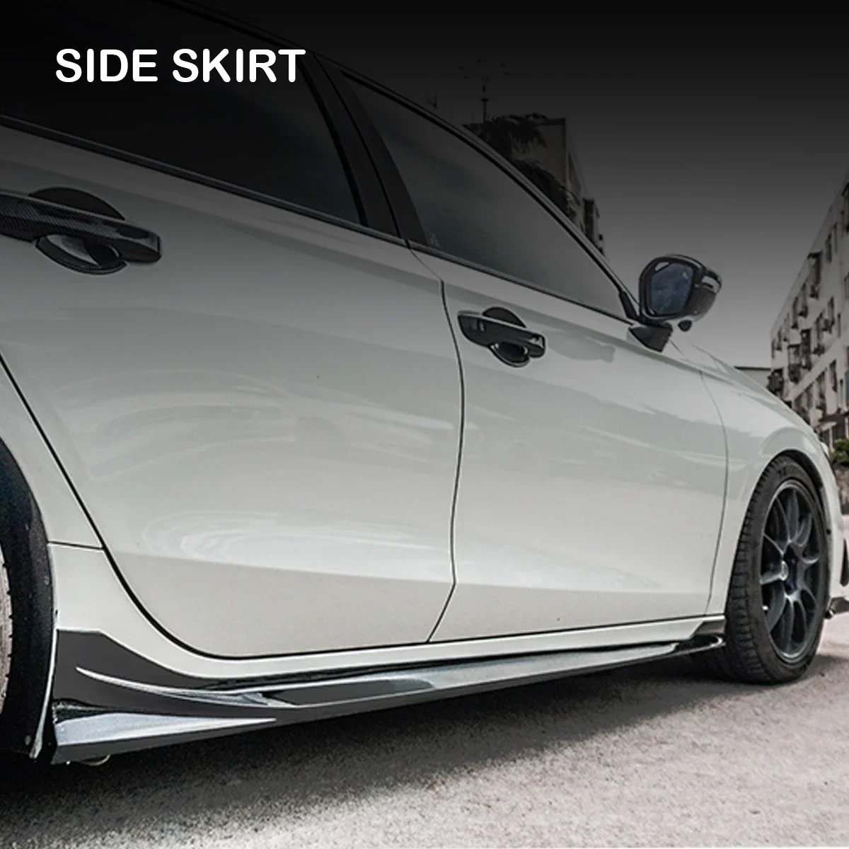 abs plastic front rear bumper lip diffuser plastic side skirt for honda civic 11th gen 2022 2023 mugen style body kit abs plastic front rear bumper lip diffuser plastic side skirt for honda civic 11th gen 2022 2023 mugen style body kit