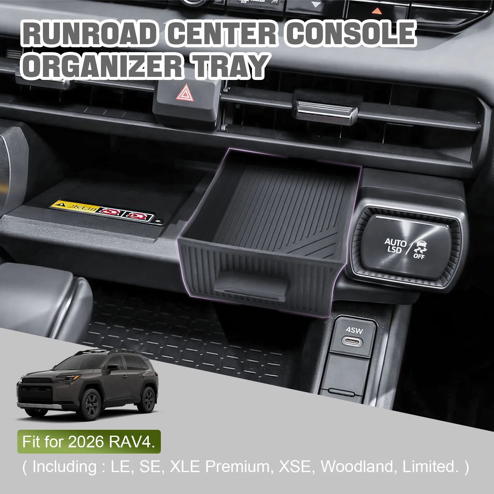 center console drawer hidden coin storage box tray for 2026 toyota rav4/rav 4 interior coin drawer storage organizer center console drawer hidden coin storage box tray for 2026 toyota rav4/rav 4 interior coin drawer storage organizer