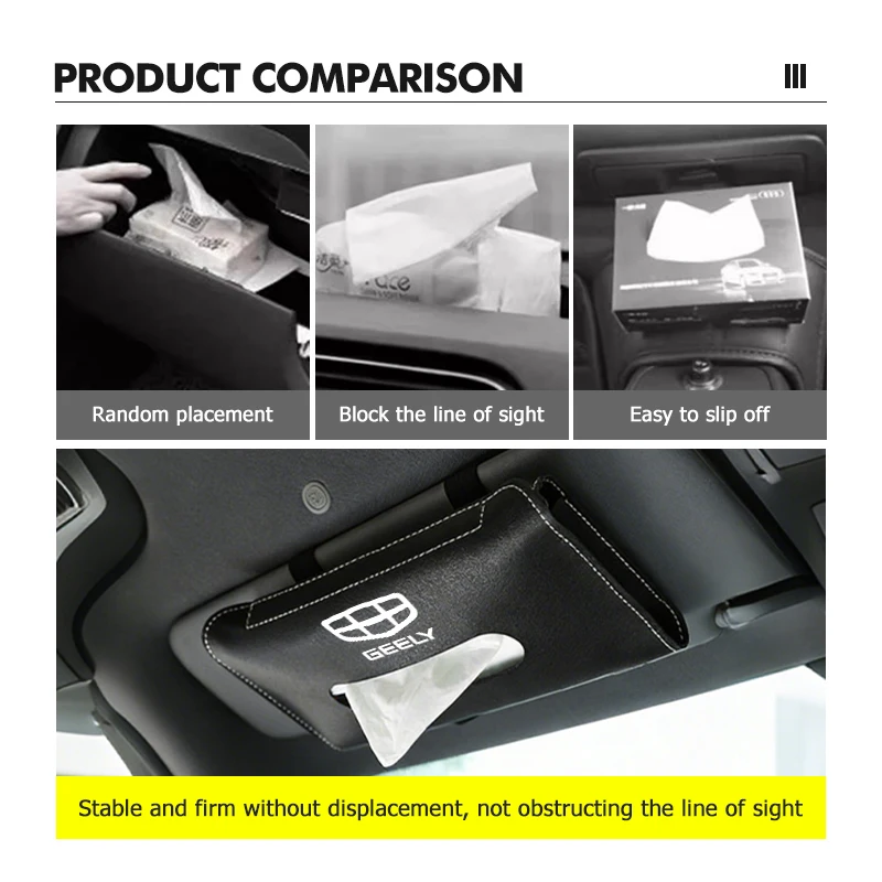 car tissue box holder sun visor center console armrest organizer for geely tugella atlas pro coolray geometry c emgrand ec7 car tissue box holder sun visor center console armrest organizer for geely tugella atlas pro coolray geometry c emgrand ec7