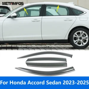 car accessories for honda accord sedan 2023 2024 2025 window visor wind deflector sun shade rain guard shield awning shelter